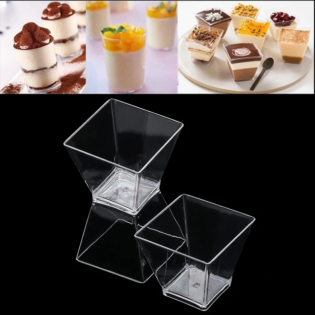 60ml/2oz Reusing Disposable Plastic Containers Pudding Cups With Lid Yogurt  Cups Clear Jelly Bowl Sauce Dessert Boxfood Shop Packaging Wedding Festival  From Freelady, $11.42