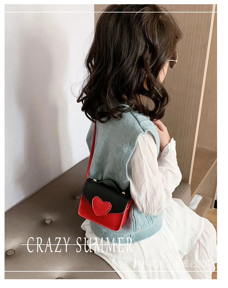 Monsisy/Детская сумка-кошелек для девочек, Детский кошелек для монет, сумка через плечо для малышей, сумка в стиле Лолиты с сердцем, мини-сумка на плечо