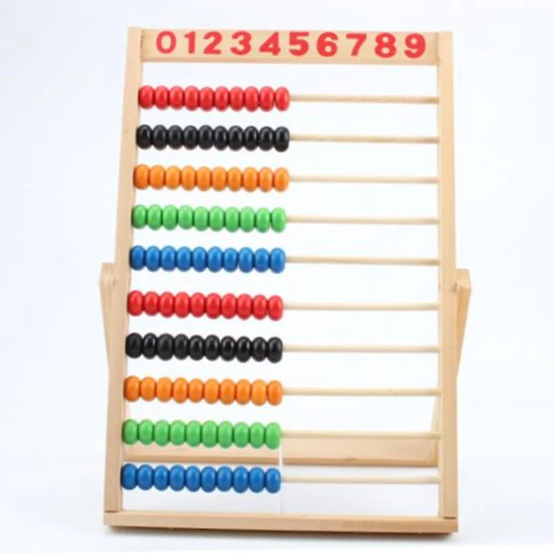 

Colorful Wooden Abacus Math Toy Kids Children Number Counting Toy Early Educational Calculating Beads Gift Toys