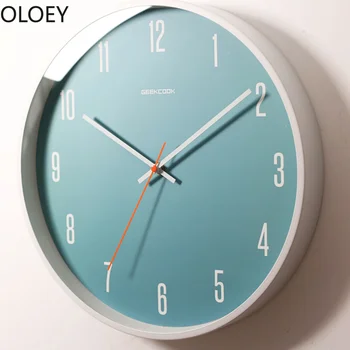 

Nordic Wall Clock Modern design Home Decor Living Room Wall Watches Digital Silent Clocks Kitchen Mechanism Wall Decorations