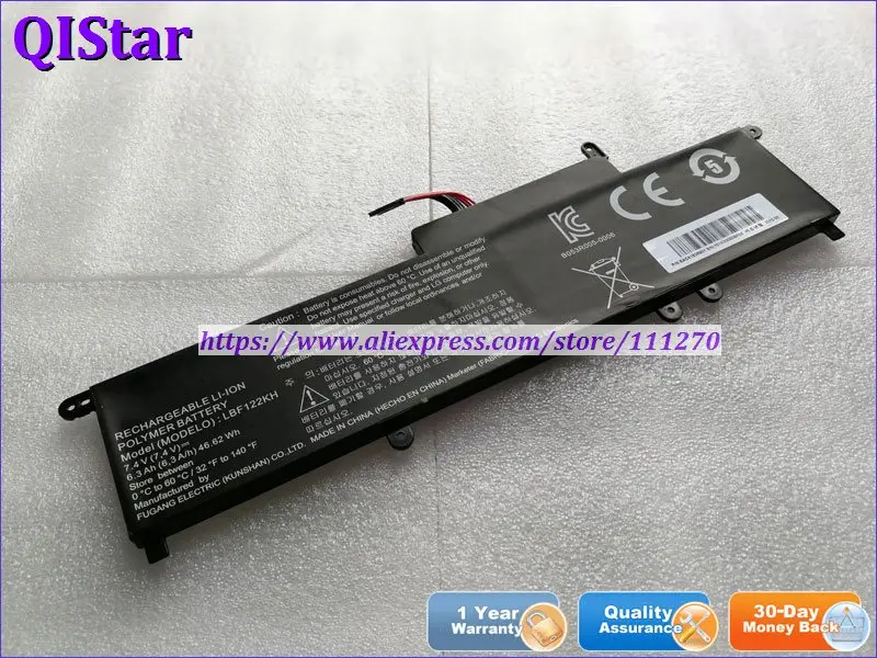 QISTAR 7,4 V 6300mAh настоящий LBF122KH Аккумулятор для ноутбука LG X-Note P210 P220 P330 ноутбук компьютер