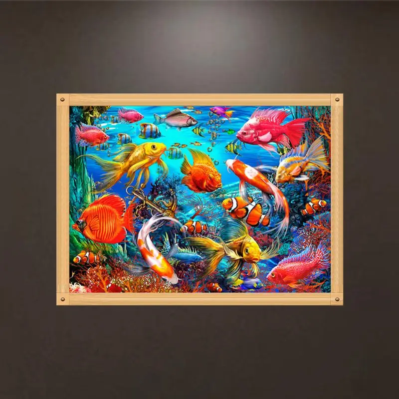 Marine Animal DIY 5D Full Drill Diamond Painting Embroidery Cross Stitch Kit Rhinestone  Home Decor Crafts Q6PE