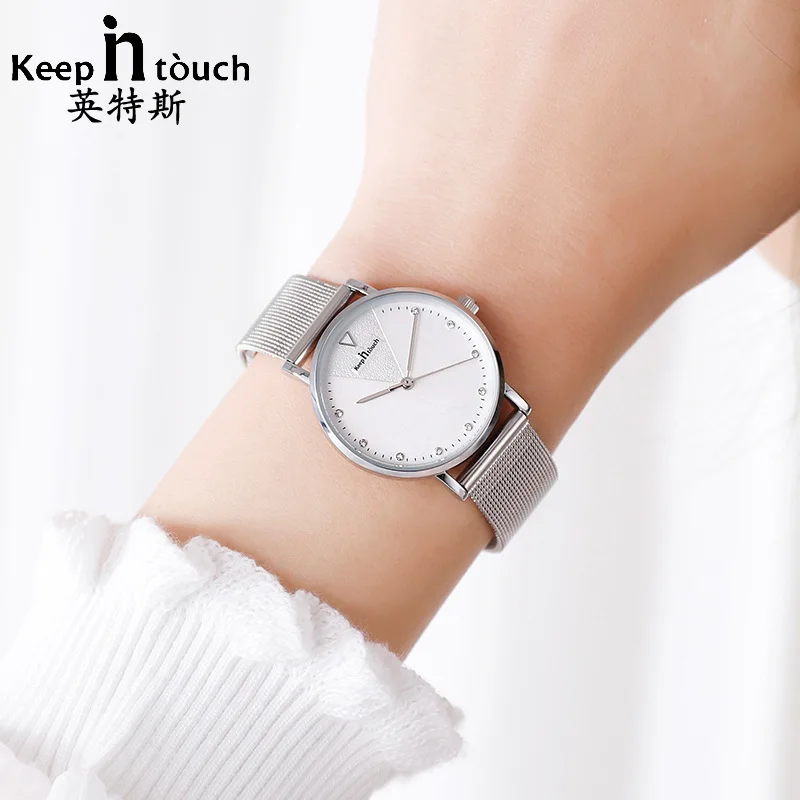 

Korean-style Simple Casual Glorious Ultra-Thin-Water-Resistant Watch WOMEN'S Quartz Watch Fashion Students Mesh Belt WOMEN'S Wat