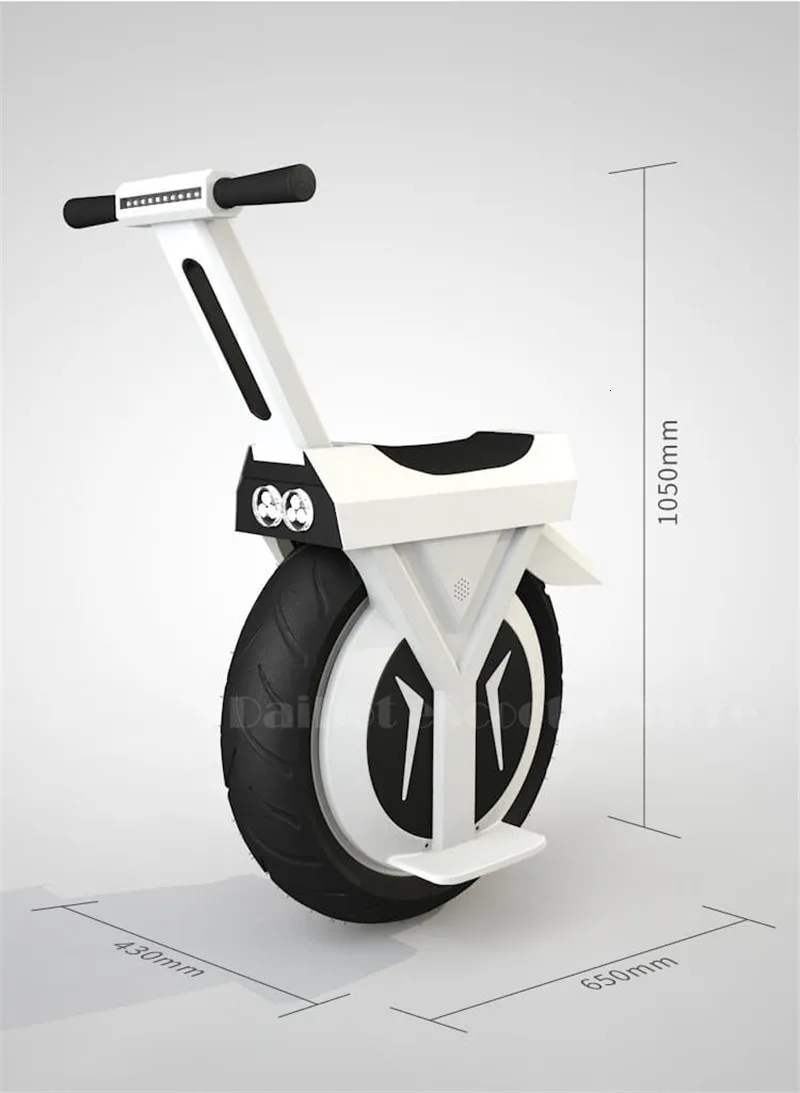 Электрический скутер Daibot, 60 В, большая шина, Одноколесный самобалансирующийся самокат, 17 дюймов, 500 Вт, Моноцикл, электрический, уницил для взрослых