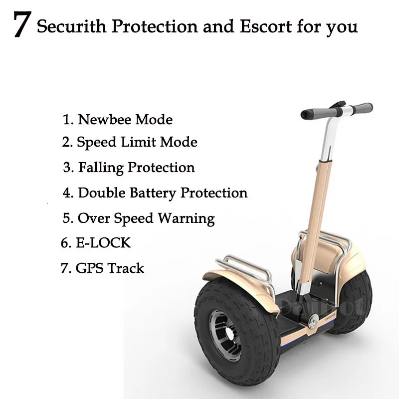 Daibot Electric Scooters Adults Two wheel Self Balancing Scooters With APPGPS 72V 2400W Samsung Battery Hoverboard Skateboard   (2)
