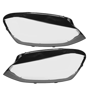 

MK7 Headlight Lens Cover 2x Car Front Headlight Headlamp Lens Cover Trim Shell For VW For Golf MK7 2014 2015 2016 2017 Plastic