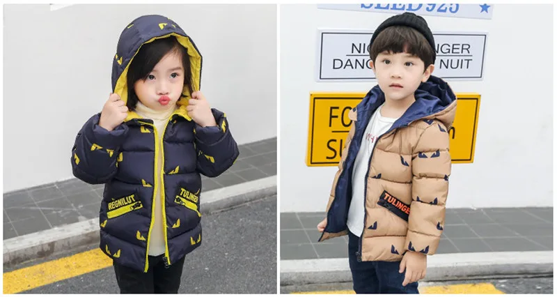 Boys Girls Jackets Hooded Outerwear Winter Children Warm Thick Jacket For Kids Clothes Baby Outerwear Zipper Coats Ski Jacket (9)