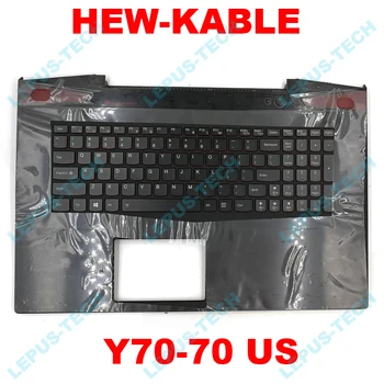 

English US NEW laptop keyboard FOR LENOVO IdeaPad Y70 Y70-70 US keyboard with Palmrest COVER