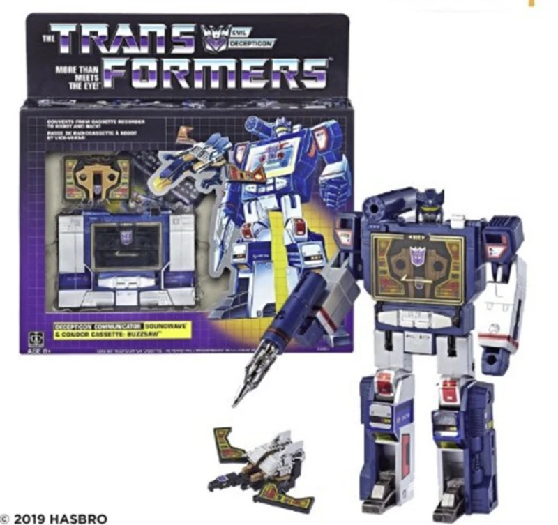 Transformation Genuine G1 re-engraved version of sound wave Walmart limited PVC Action Figure Kits Toys anime figure