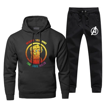 

Infinity Gauntlet Thanos Hoodies Pants Set Men The Avengers Sets 2 Piece Suit Hoody Pant Sweatshirt Pullover 2 PCS Tracksuit