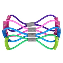 Йога резинка фитнес сопротивление 8 слово грудь канат-эспандер Эспандеры практическая Тренировка мышц Тяговая веревка для йоги Новинка