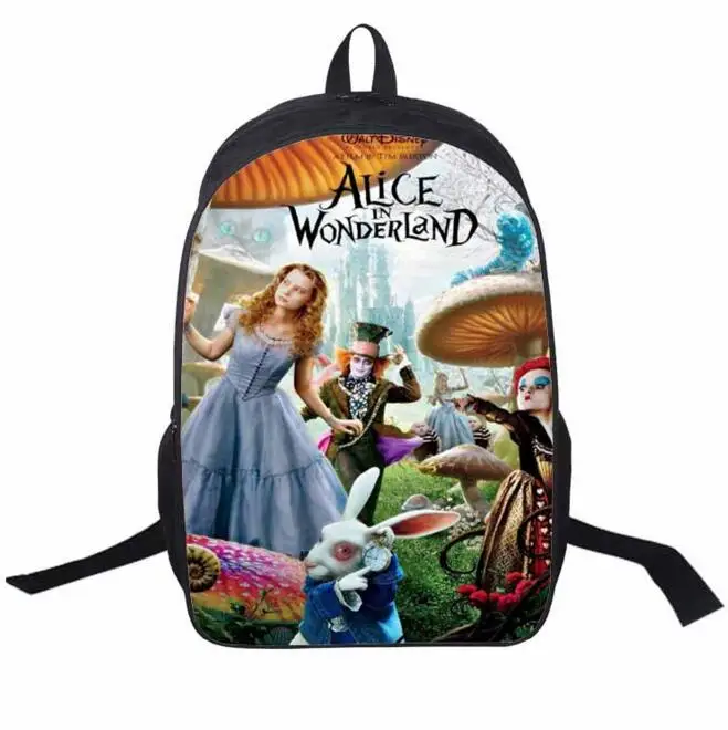 

Trendy 2018 cute school bag for girls cool stylish alice in wonderland children school backpack teenager kids shoulder schoolbag