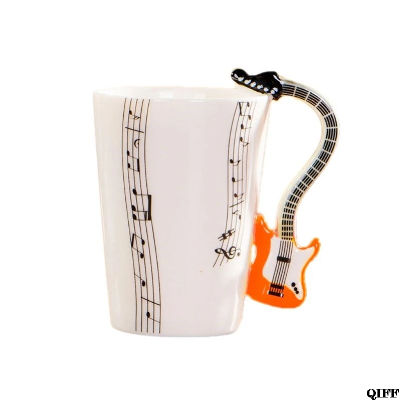 Новинка, кружка для гитары, музыкальная кофейная кружка, керамическая музыкальная чашка для гитары, кружка, подарки - Цвет: LIKE PIC
