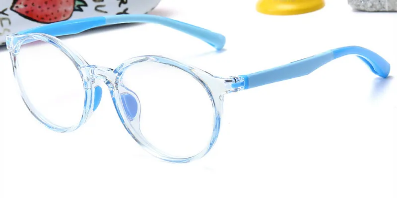 TR90 сверхлегкие оптические очки рамы дети прозрачные глаза очки рамки для детей близорукость очки для девочек мальчиков очки студентов - Цвет оправы: C7