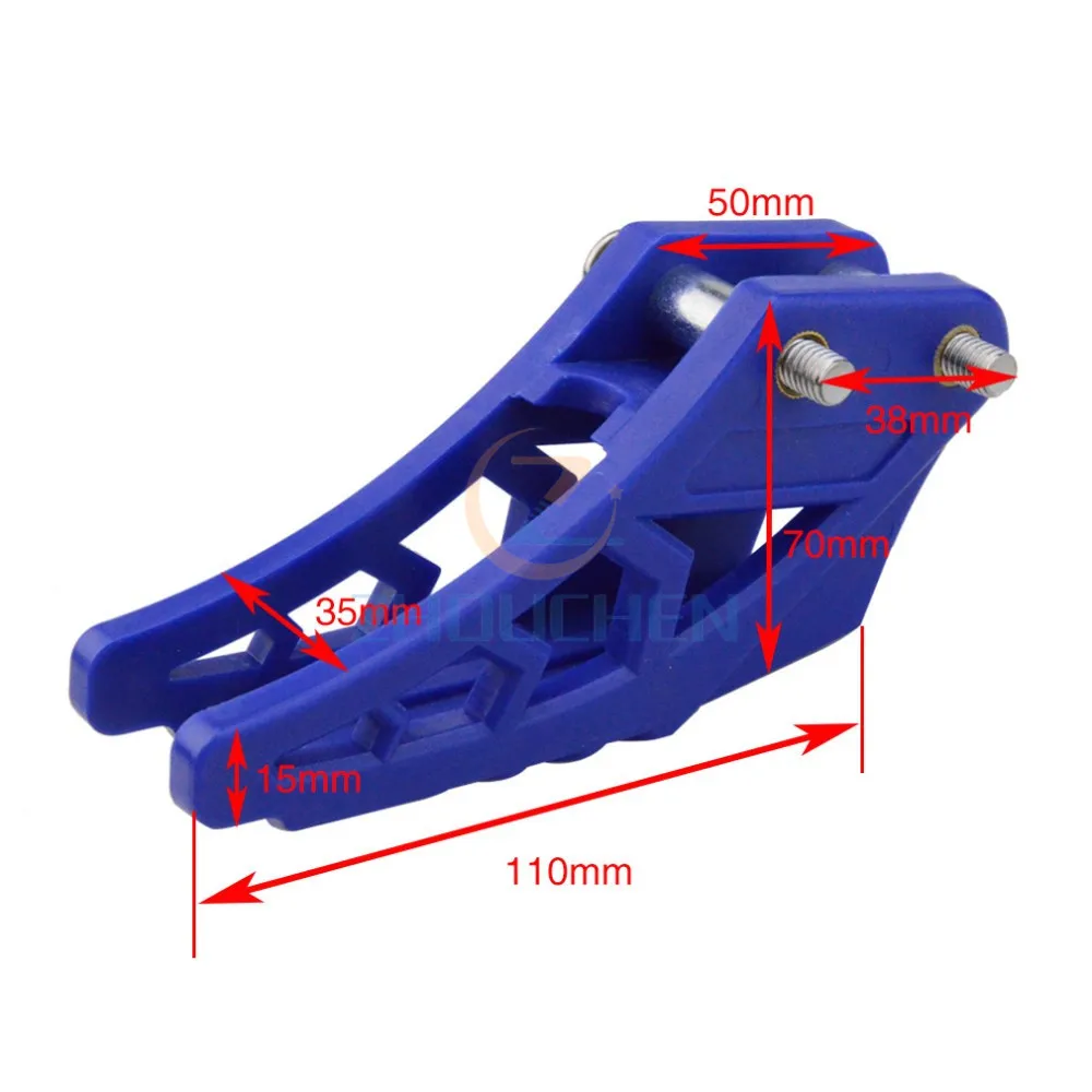 420 428 красная направляющая цепь защита для CRF 250 R EXC CRF YZF KXF KTMX BSE Bosuer Dirt Bike Pit Bike