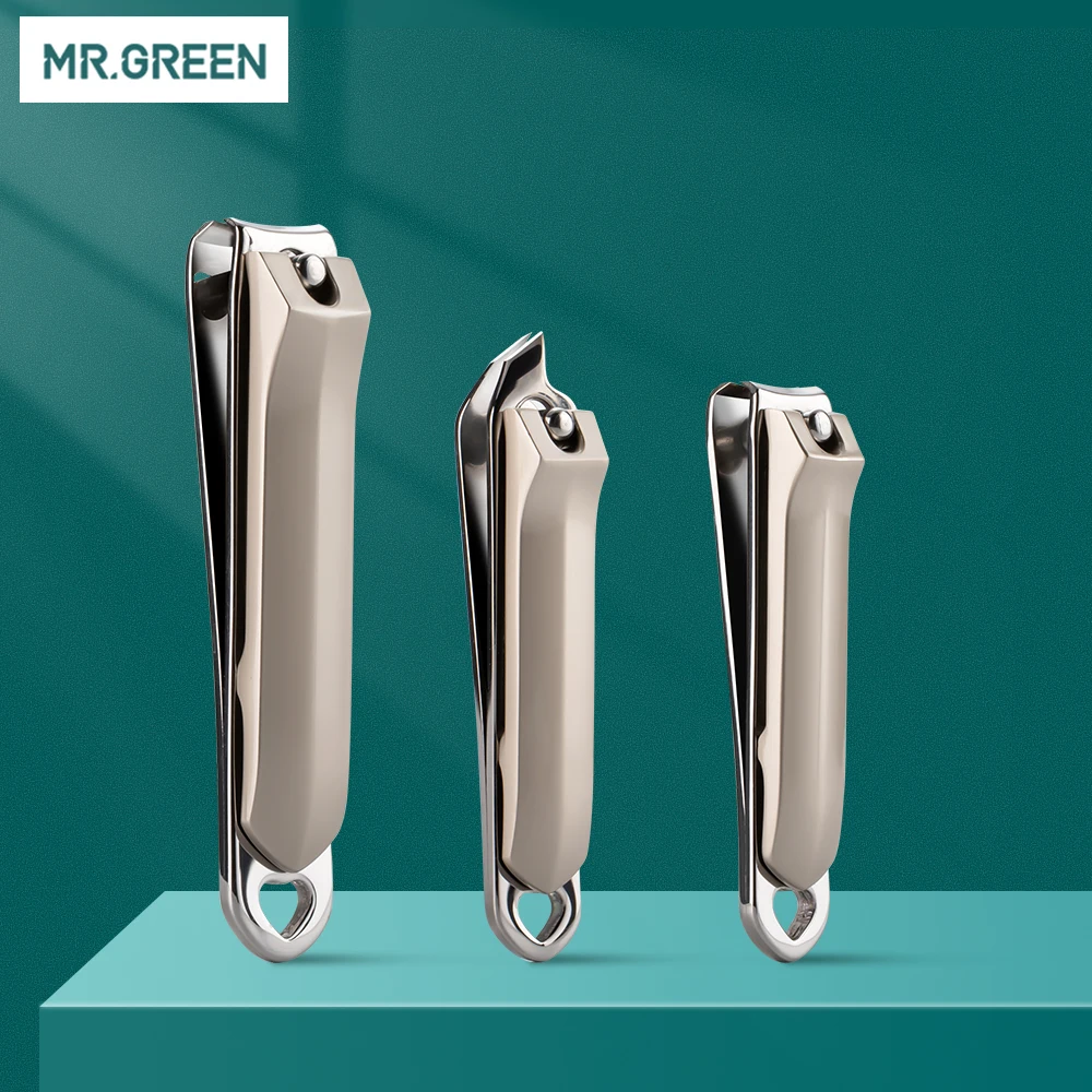 MR.GREEN 3Pcs кусачки для ногтей Комплект машинки стрижки Нержавеющая сталь резак маникюр педикюрные ножницы