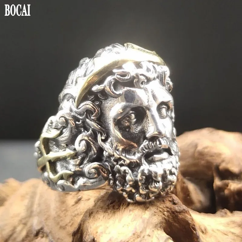 Bocai 2021 Trend New 100% S925 Silver Jewelry Personality
