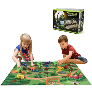 

Children'S Dinosaur Toy Simulation Animal Large Tyrannosaurus Plastic Model Dinosaur World Game Carpet Scene