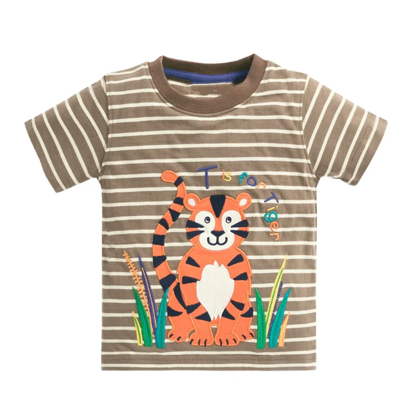 T8082 Boys T shirt Футболка для мальчиков, Детская футболка, летний топ, животное, Лев, тигр, футболка, Koszulka Koszulki Meskie, детская одежда, Enfant, футболка, футболки - Цвет: T8082 Boys T shirt