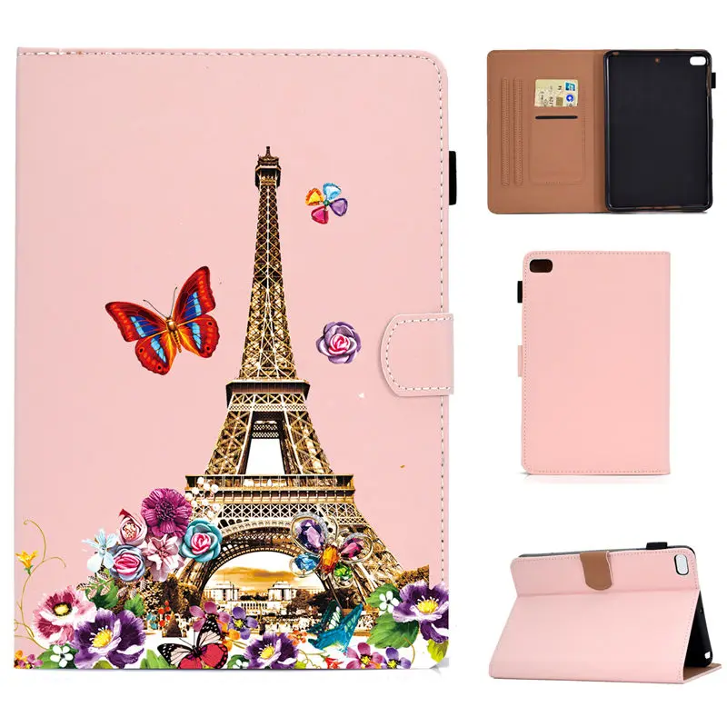 Чехол для iPad Mini 5 Mini 5 4 3 2 1 Smart Cover Funda мультяшный Кот силиконовый PU кожаный чехол-подставка для iPad mini mini3 mini 4 Skin - Цвет: I049
