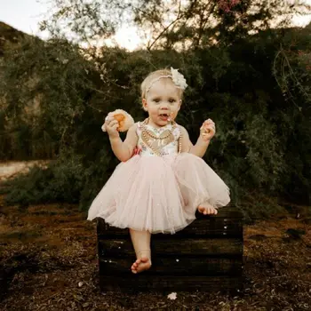 

Newborn Baby Girl Princess Party Tutu Dress Tulle Lace Wedding Birthday Dresses