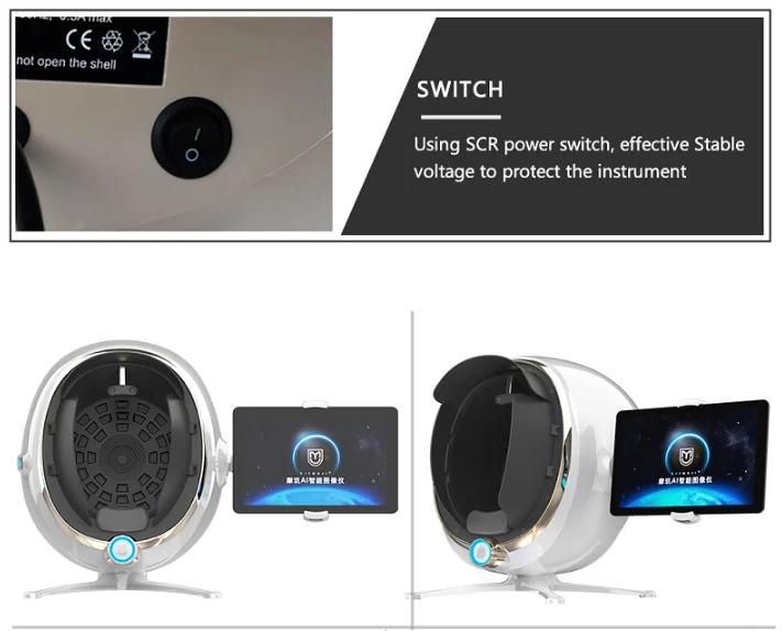 Цифровой анализатор кожи машина портативный 3D Magic Mirror анализ кожи лица камера анализатор с Ipad салон красоты устройство