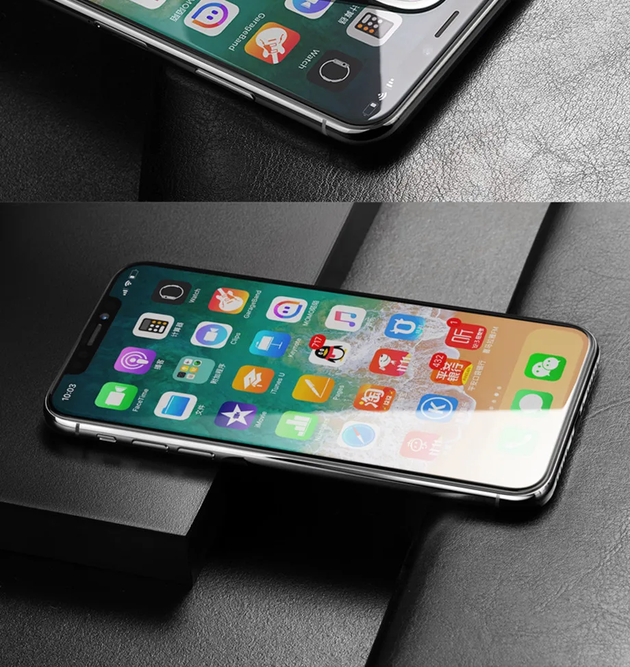 17-PC-For iPhone 6 6s Tempered Glass 9D For iPhone 7 8 Plus X Screen Protector Film