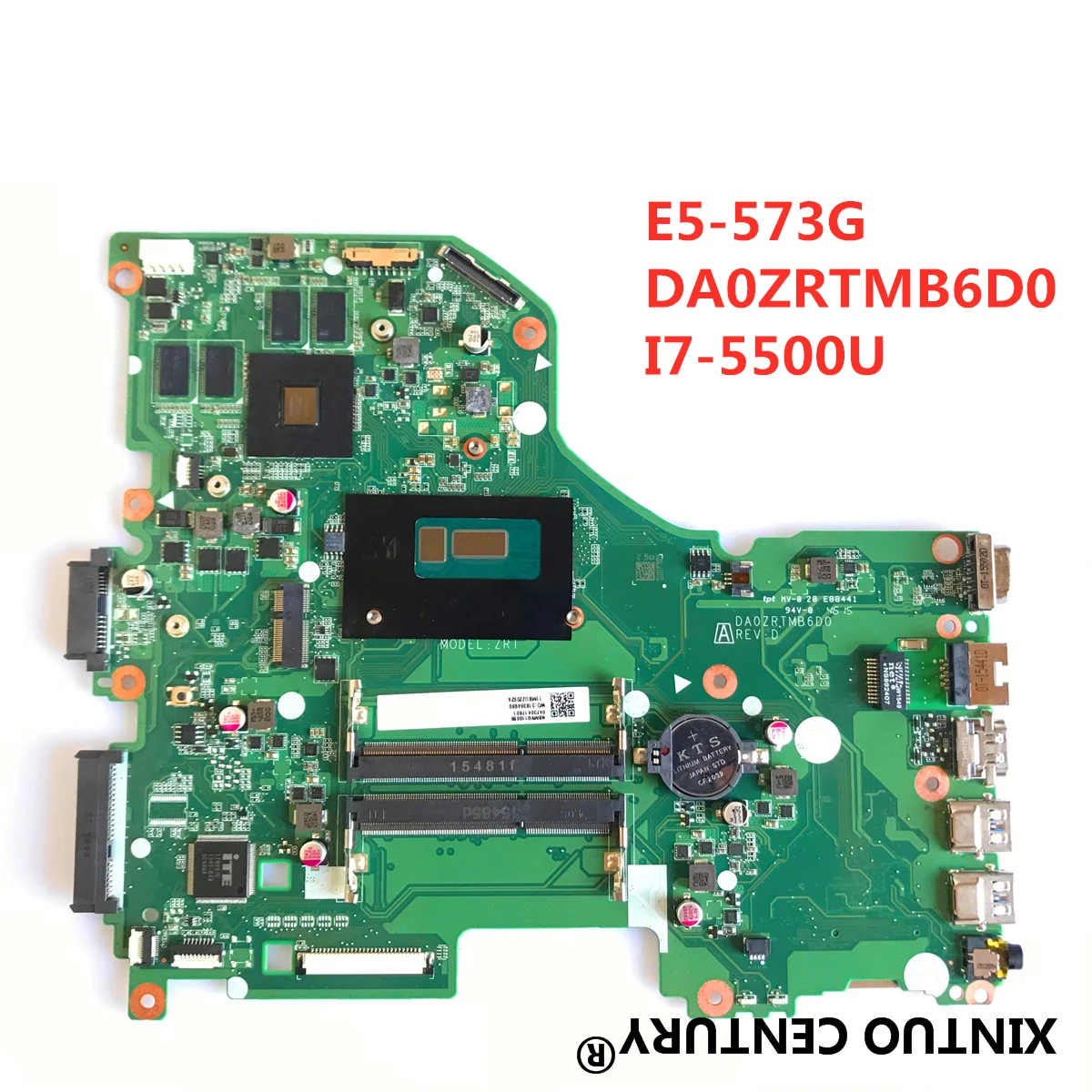 DA0ZRTMB6D0 E5 573G материнская плата для ноутбука Acer Aspire 573 I7 5500U GT920M/GT940M тесты работы 100%
