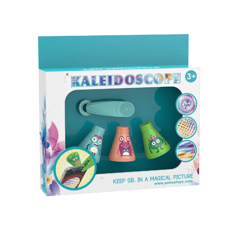 

Children'S Educational Early Childhood Toy Kaleidoscope Baby Polygon Prism Clip Prism Kaleidoscope Set