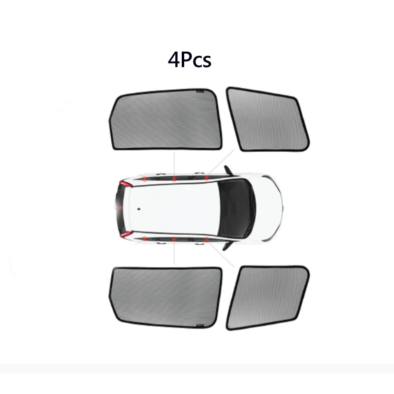 4 window Sunshades BARNOV автомобиль Специальный занавес оконные шторы сетка тени слепой на заказ для Mercedes-Benz gla GLC GLK VITO V260L V250D - Цвет: 4 window Sunshades