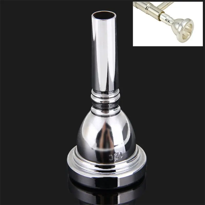 OOTDTY 1pc High grade 12C Alto Trombone Mouthpiece Copper Alloy Gold