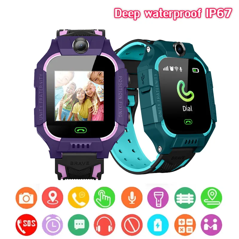 Children's Smart Watch Kids Phone Watch Smartwatch For Boys Girls With Sim Card Photo Waterproof IP6