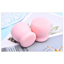 Сферическая силиконовая щетка для очищения лица удобная и мягкая чистая поры успокаивает кожу щётка для умывания лица