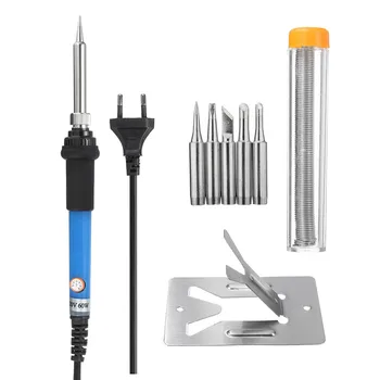 

Soldering Solder Iron Tool Welding Equipment + Soldering Station + 5 Tips US Plug 110V/EU Plug 220V for Options