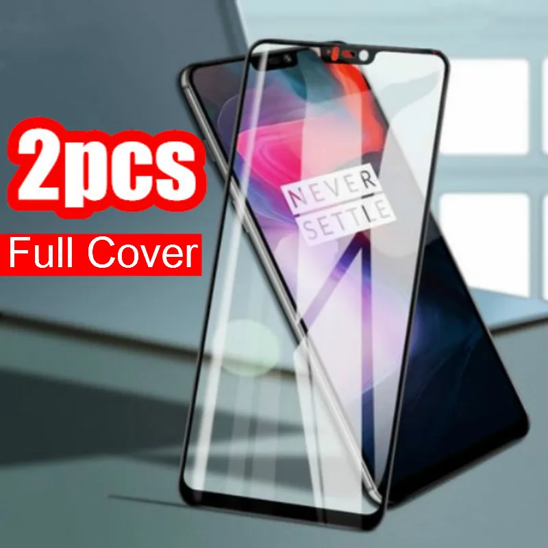 

2PCS Full Cover Screen Protector Glass For Oneplus 7 6 6T 5 5T 3 3T Tempered Glass For OnePlus 5 6 7 One Plus 1+7 1+6T 9H Film