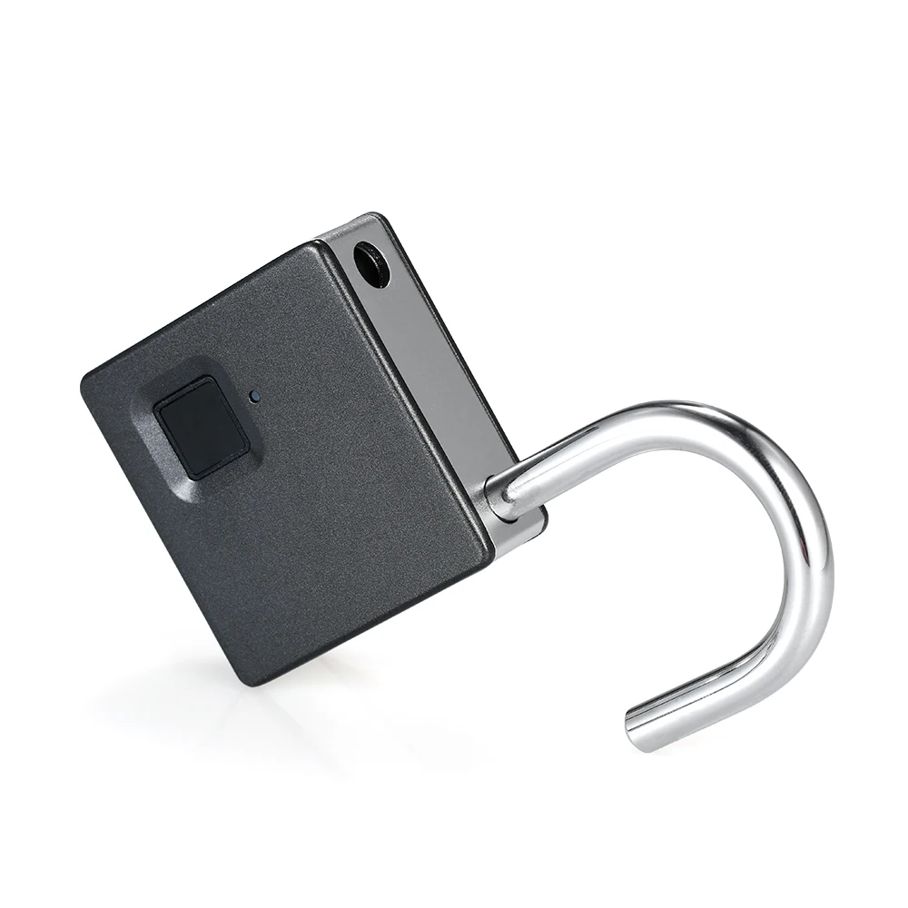 Умный замок отпечатков пальцев с 2 клавишами USB Перезаряжаемый IP65 Водонепроницаемый Противоугонный замок безопасности дверной багажный замок для чемодана