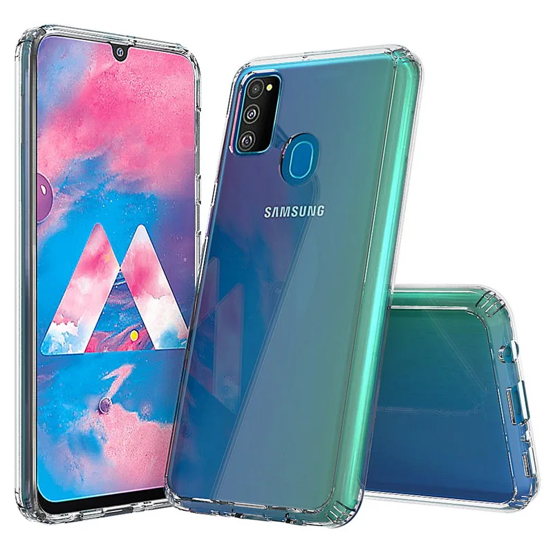 6,4 ''для samsung M30S чехол Кристальный Гибридный Бампер прозрачная твердая акриловая задняя крышка для samsung Galaxy M30S чехол M307F M 30S - Цвет: clear