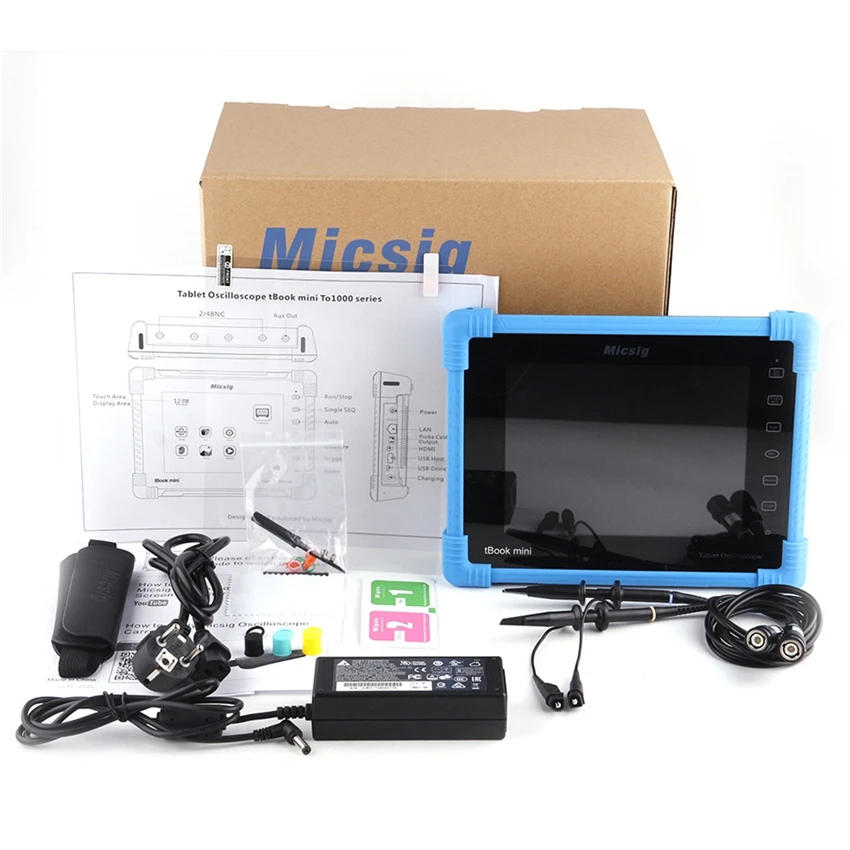 Micsig TO1152 цифровой планшетный Осциллограф 150 МГц 2CH 1G Sa/S частота дискретизации в реальном времени автомобильные осциллографы комплект Multimetro
