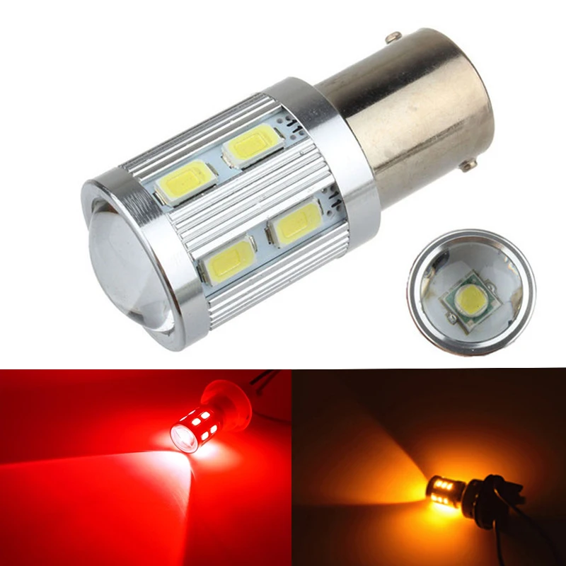 2 шт. универсальный упор для 1157 1156 P21W 5630SMD супер яркий светодиодный поворота Стоп
