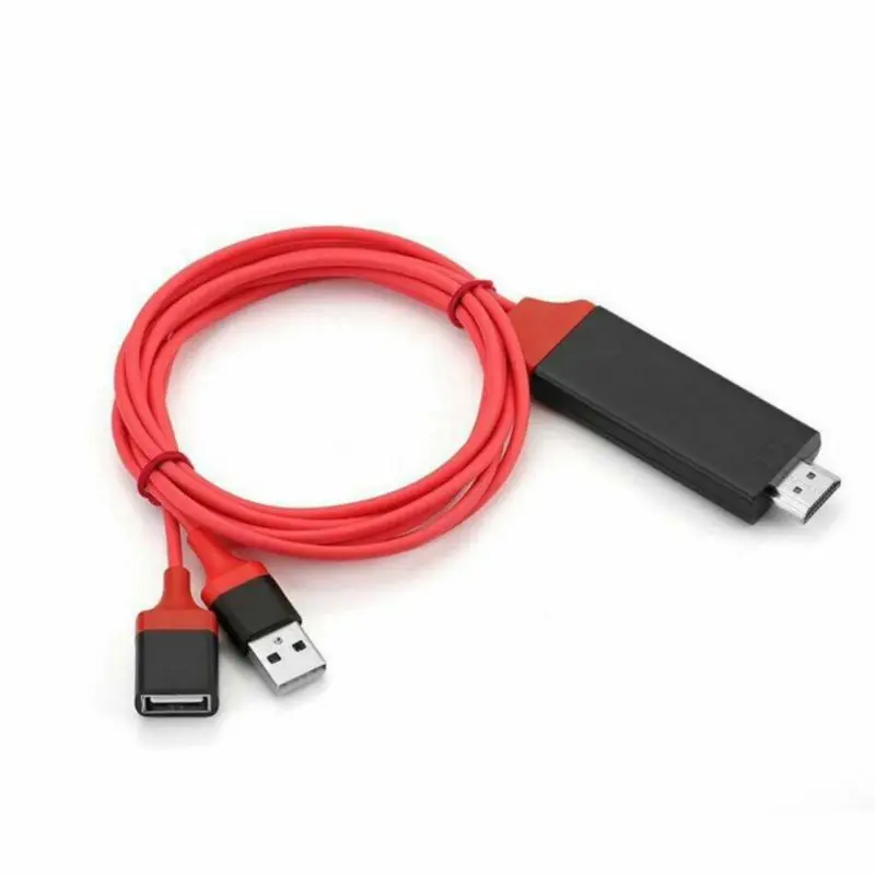 Верхний переходник Кабель Smart tv проектор для dvd-плеера мультимедийный Мобильный телефон для HDMI IOS Android Full HD 1080P usb-адаптер