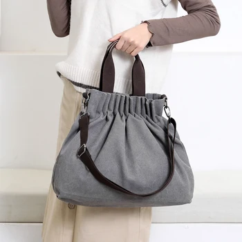 

Bags Ladies Bag Female 2020 Medium For Women Handbags Messenger Vintage Canvas Wide Belt Shopper Black Fashion Retro