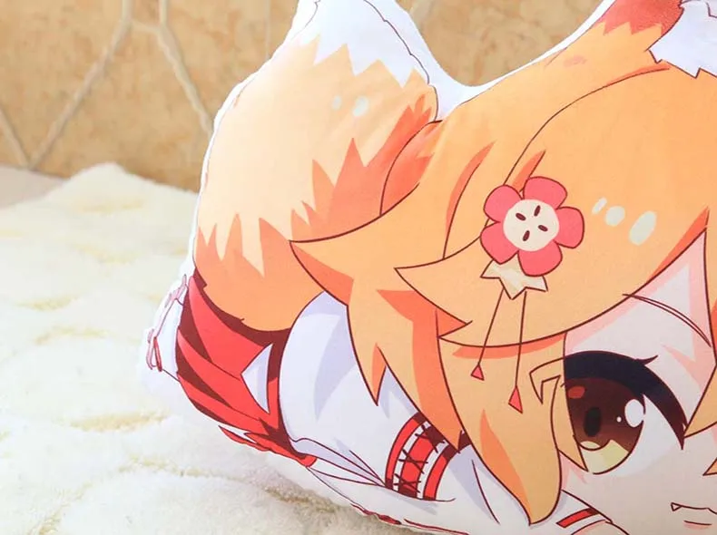 Аниме плюшевые подушки Sewayaki kitsune no senko-san fox miss tail Двусторонняя Подушка косплей мультфильм для взрослых и детей унисекс