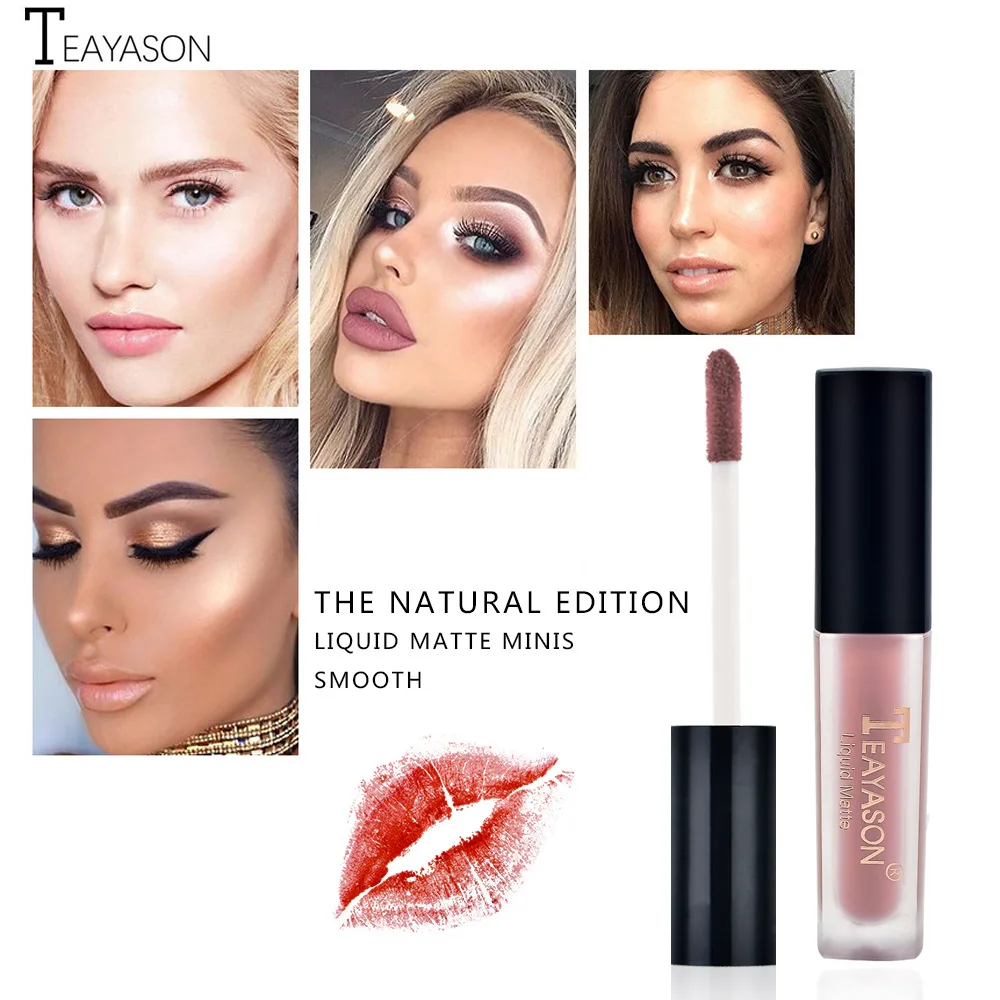 12 Colors Matte Lip Gloss Moisturizing Lipgloss Waterproof Lip Tint Long Lasting Nude Liquid Matte Lipstick 5