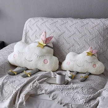 

Ins Cloud Plush Pillow Soft Cushion Kawaii Cloud Stuffed Plush Toys For Children Baby Kids Pillow Girl Gift