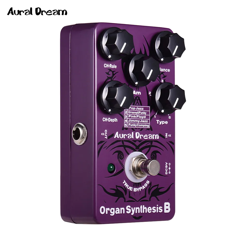 Aural Dream Organ Synthesis B Digital Effect Pedal Electric Guitar