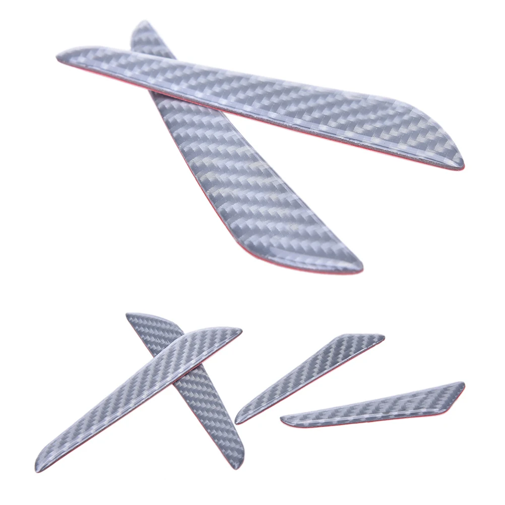 4pcs 2017 ar Door Protector Fiber Door side Edge Protection Guards Stickers for Every car Carbon fiber
