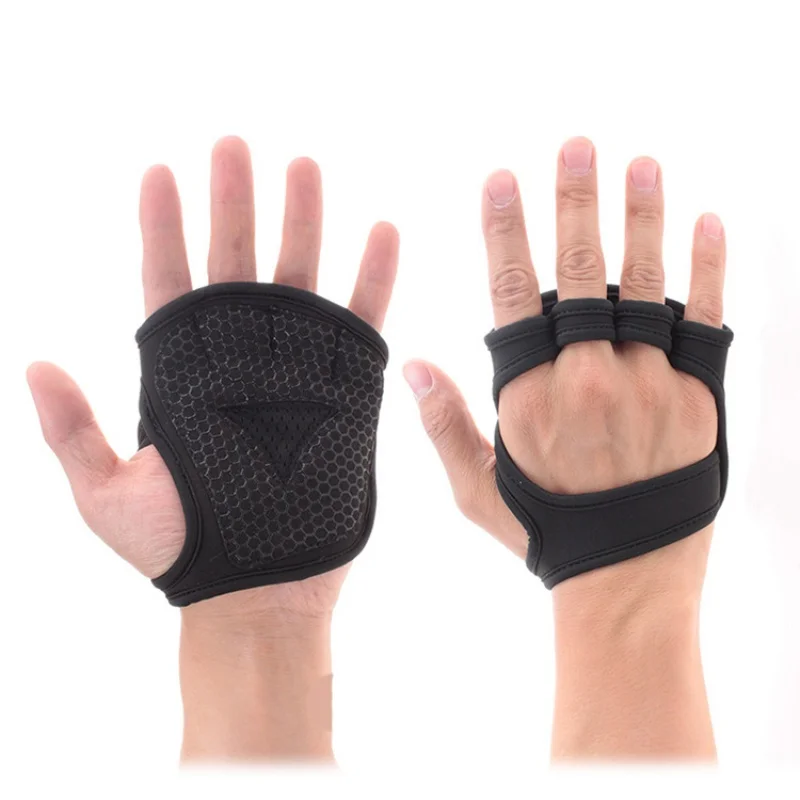 Durable Gym Gloves with Palm Protection for Workout DRVN Two Finger Hand Grips
