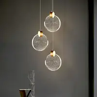 LED Pendant Lamp Modern Delicate Crystal Chandeliers for Stairs 5