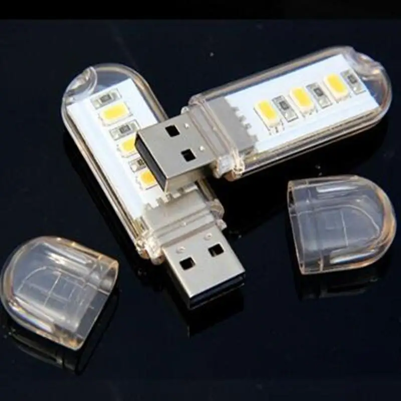 

Mini Mobile Power USB LED Lamp Book Readding Light DC5V 3 LED Camping Computer Portable Night USB Gadget Lighting For PC Laptop