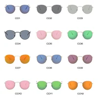 Petites lunettes De soleil rondes rétro femme marque Designer lunettes De soleil Vintage pour lunettes femme luxe miroir Ray lunettes Oculos De Sol 6